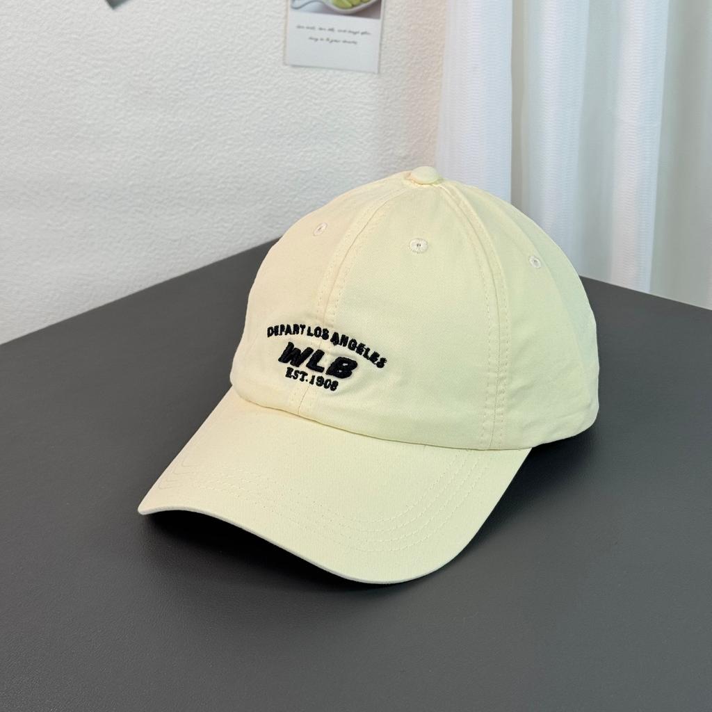Fashion Hat Casual Versatile Shopping Showing Face Small Soft Top Sunscreen Shade Cap Spring and Summer Retro Letter Embroidery Baseball Cap Female
