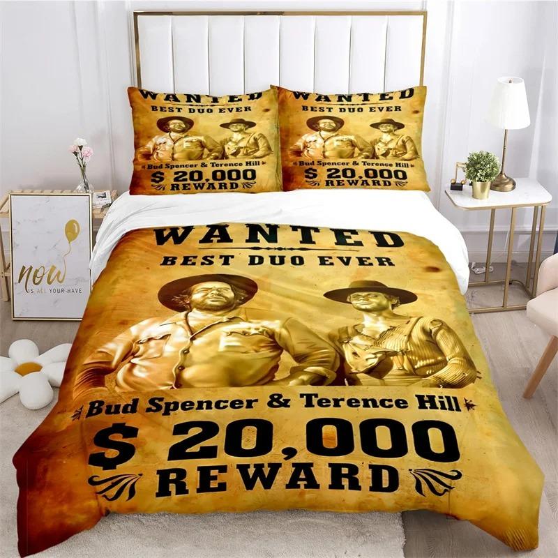 Bud Spencer Duvet Cover Pillowcase Terence Hill Bedding Set Adult Boy Girl Bedroom Decoration Children Gift Single Double Size