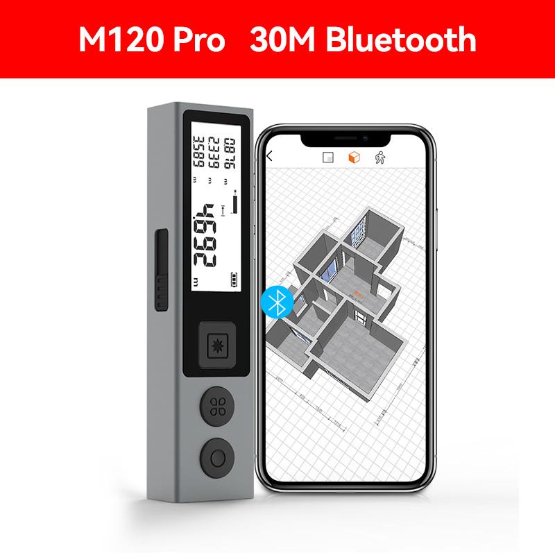 

Mileseey M120 Pro Rangefinder Mini Trena Laser Distance Meter Backlight Bluetooth With Lanyard Portable Measure Tools For Survey M120 Pro B 30m