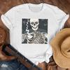 Women Lady Printed Cartoon 90S Horror Sleep Fashion Shirt Clothes Tshirt Female Print T Tee