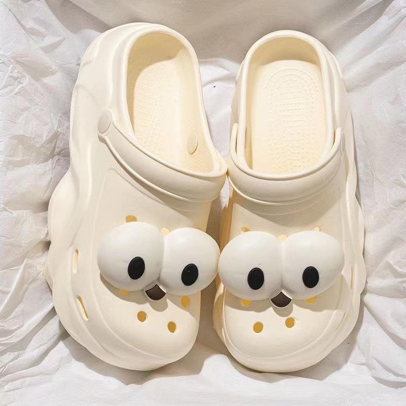 Women's 2025 Summer EVA Platform Clog Slippers - Height-Enhancing, Anti-Slip Beach Sandals