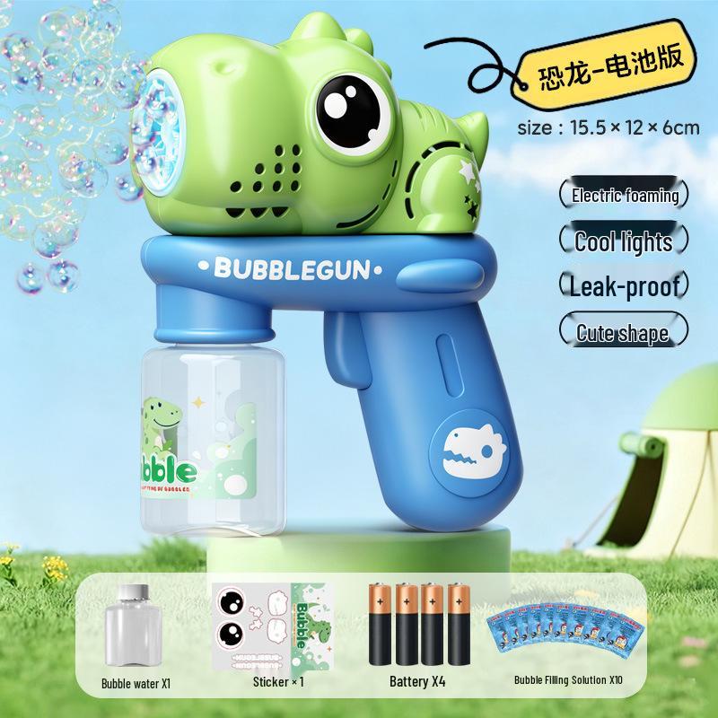 Automatic Cartoon Elephant Bubble Machine - Handheld Blower with Solution for Kids, Boys & Girls