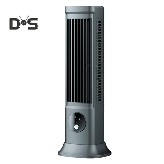 

Охлаждающий вентилятор для кондиционера, 3 скорости, регулируемый безлопастный охлаждающий вентилятор, энергосберегающий тихий настольный вентилятор для спальни, офиса серый