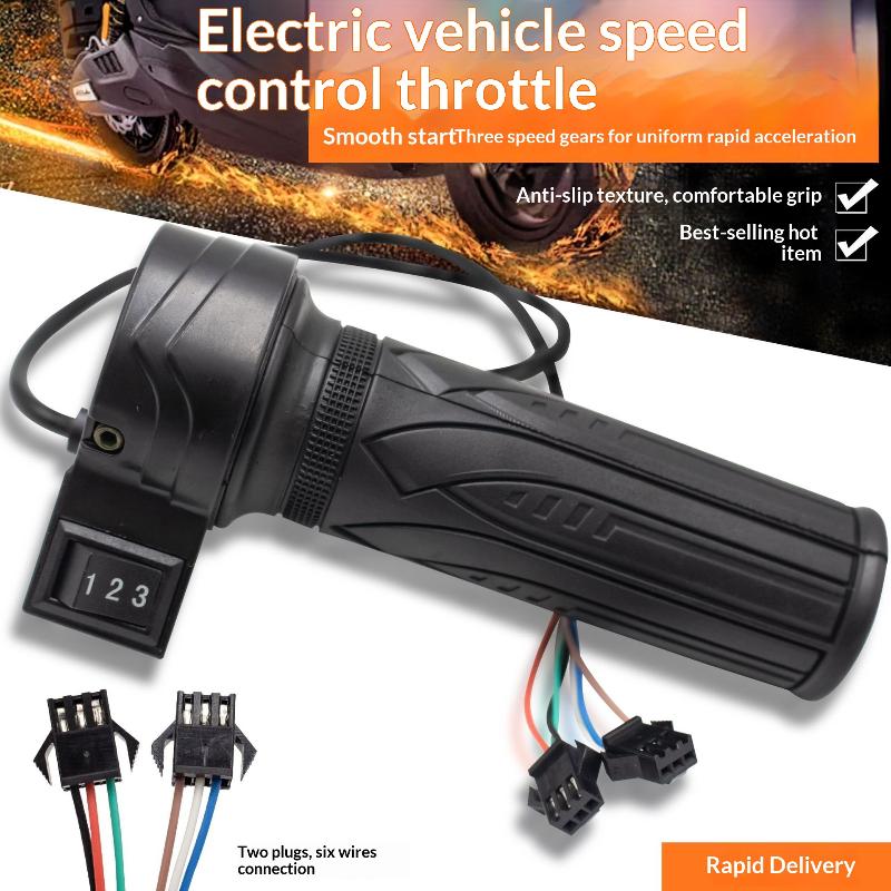 Premium 3-Speed Twist Grip Handlebar for Efficient Speed Control on Electric Scooters A