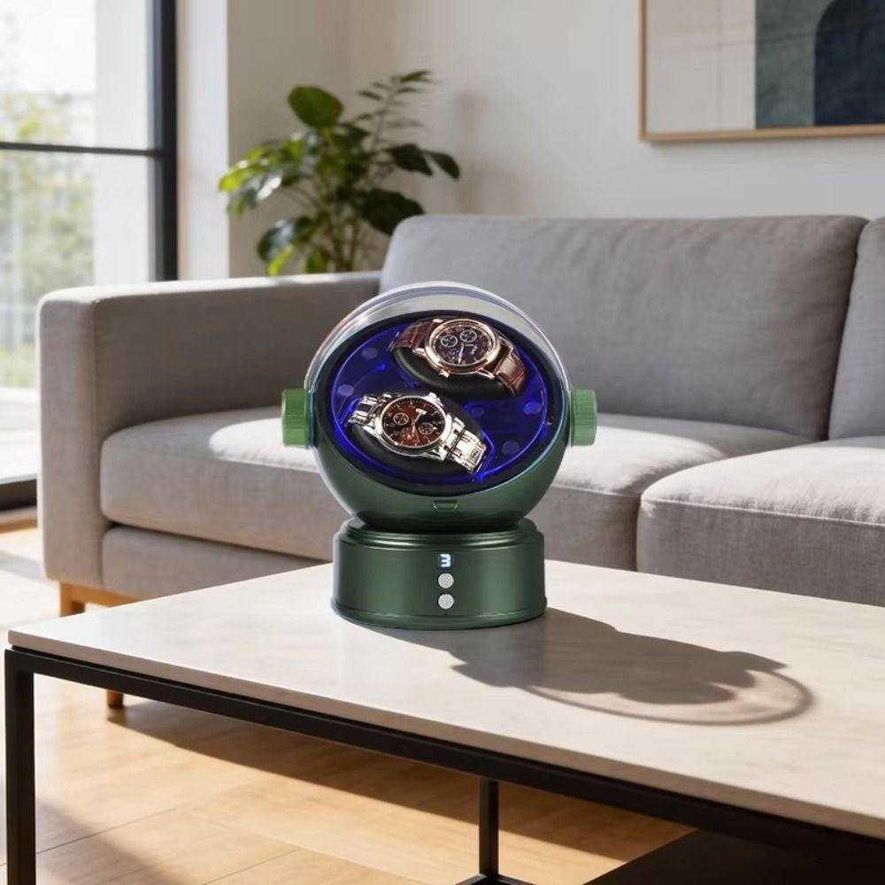 Luxury Dual Watch Winder Box Anti-Magnetic Mechanical Watch Winder Watch Rotator  Display Storage