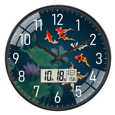 Vysoké 12palcové LED nástěnné hodiny Plastové hodinky Domácí dekorace Obývací pokoj Ložnice Tiché nástěnné hodiny Moderní umění Design
