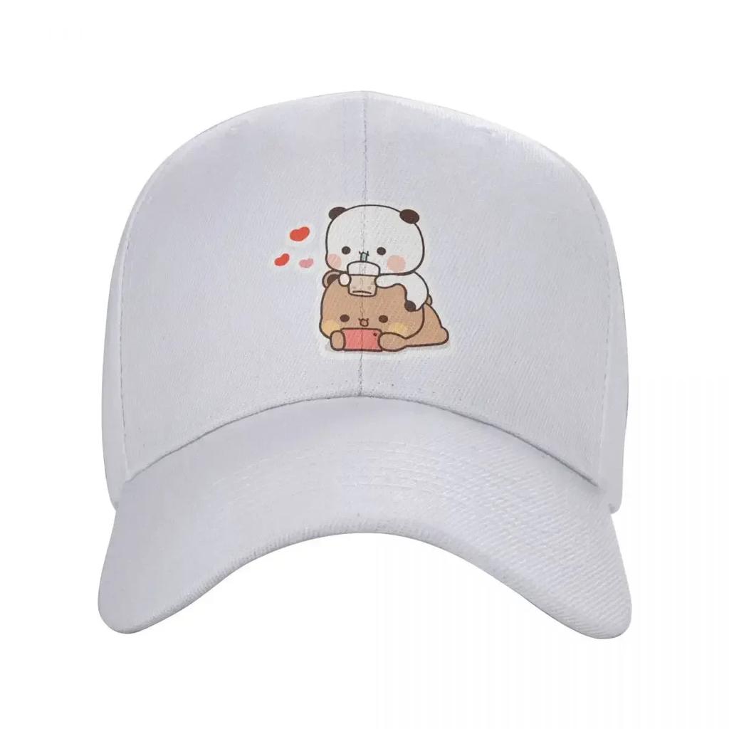 Bubu Dudu Enjoying Time Baseball Cap Unisex HipHop Trucker Worker Cap Panda Bear Hats Breathable Polyester Sun Caps Autumn Hat
