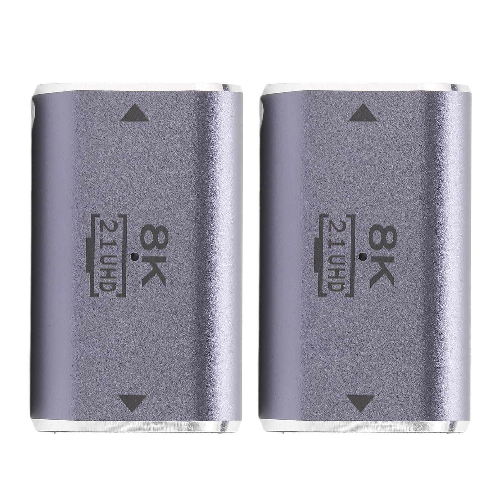 

2 шт. Адаптер-переходник HD Multimedia Interface гнездо-гнездо 3D 8K HD удлинитель