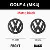 W125For VW Volkswagen Jetta MK5 Golf 1set Glossy Car Front Grill Badge Emblem Stickers Car Logo Accessories For Volkswagen MK6 MK4 M