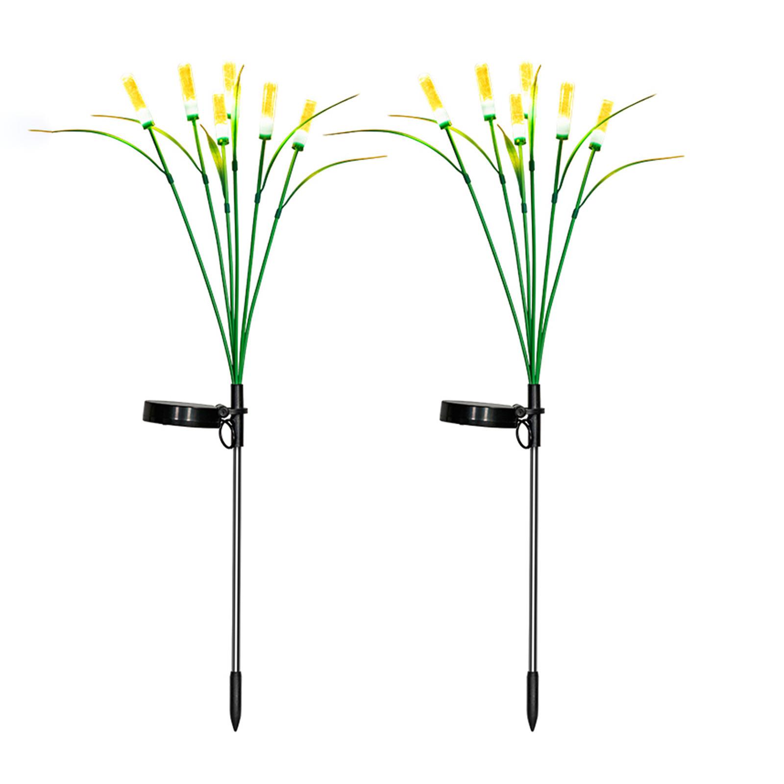 

Солнечные фонари, уличный садовый декор, модернизированные камышовые водонепроницаемые солнечные садовые фонари, уличный солнечный свет цветов для двора, патио One Size