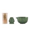 3Pcs/Set Match Bowl Matcha Whisk Set Tea-Making Tools Ceramic Chasen Stand  for Tea Lovers