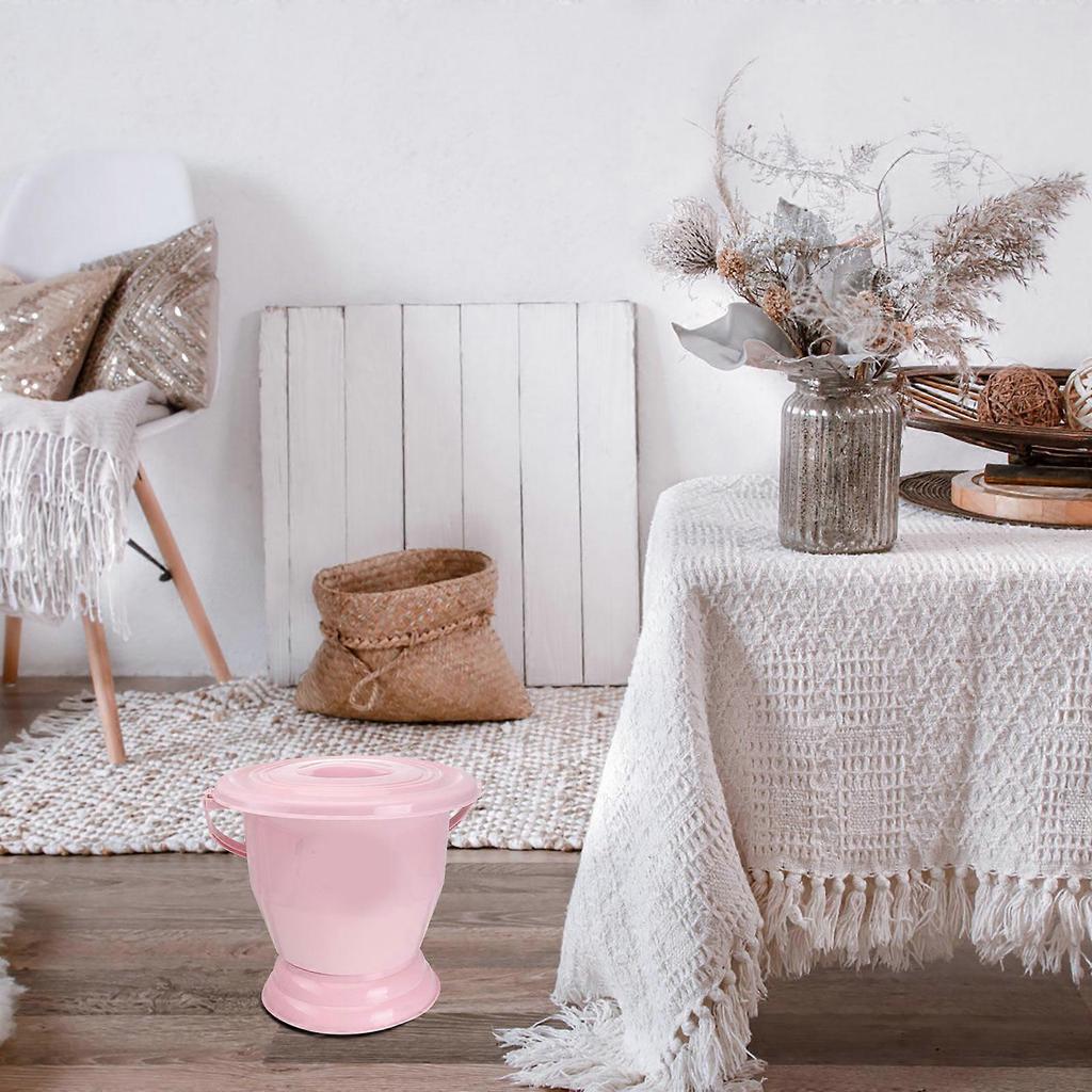 1pc Plastic Buckle Spittoon Household Bed Pan Night Urine Pot with Handle