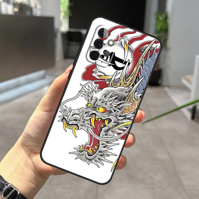 Yakuza Dragon Tattoo Case For Samsung Galaxy A53 A33 A13 A14 A34 A54 A31 A51 A71 A12 A22 A32 A42 A52 A52S Coque