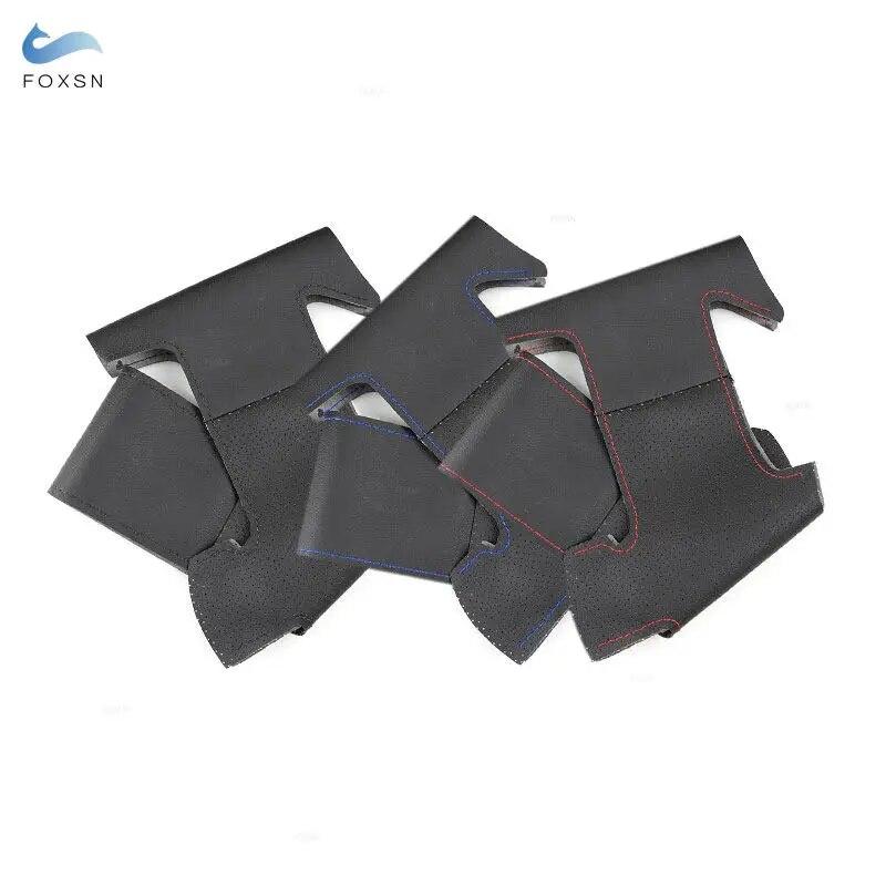 Hand Braid Steering Wheel Cover For Toyota Vios Mark 2 Corolla 2000-04 For Lexus GS430 GS300 2004 Perforated Microfiber Leather