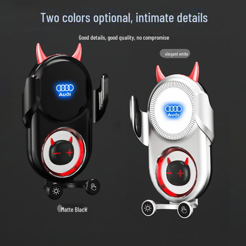 Wireless Charging Car Holder for A6LA4Q5LQ3: Auto-Clamping and Navigation