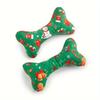 2 Christmas Dog Chew Toys - Festive Teeth Toys Designed with Santa Claus, Reindeer, and Christmas Tree Motifs - Healthy Teeth
