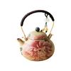 Blue and White Flint Red Ceramic Beam Pot, National Color and Natural Fragrance, Household Teapot Filter Single Pot