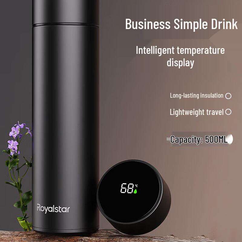 Royalstar 500ml Smart Temperature Display Thermos