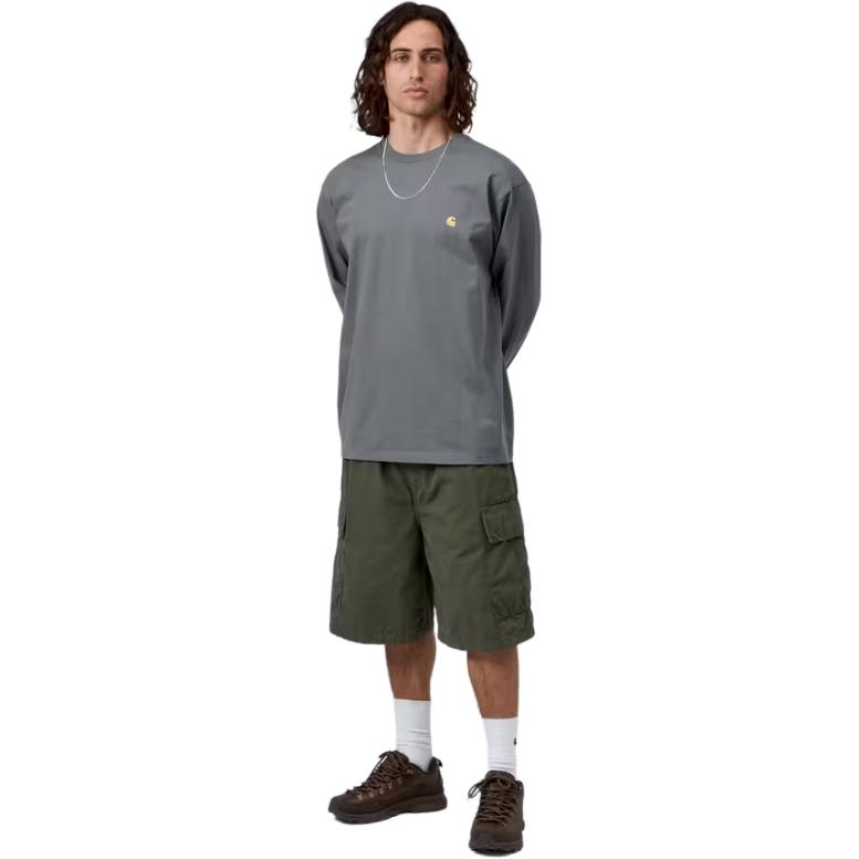 Carhartt WIP SS26 L/S Chase T-Shirt Loose Logo Letter Long Sleeve T-Shirt Unisex Tops I026392-3TS-XX