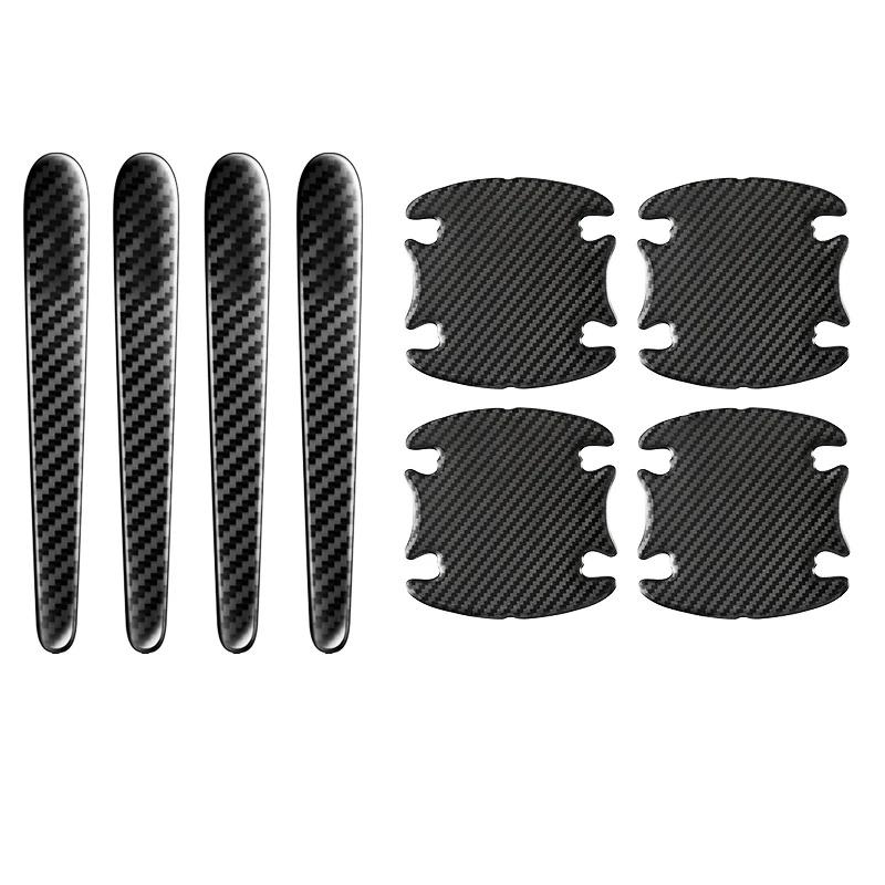 Car Door Handle Bowl Protective Stickers Carbon Fiber Pattern Decals Car Body Anti Collision Scratch Protector Sticker