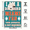 Metal Aluminum Sign 8x12 Inch Miami Fan Home Decor Wall Art Plaque