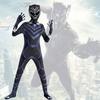 Black Panther 2 Cosplay Jumpsuit för vuxna för Halloween i polyesterfiber, storlekar 160-190