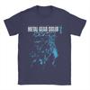 Men T-Shirts Metal Gear Solid 2 Vintage Pure Cotton Tee Shirt Short Sleeve Snake and Raiden Cover T Shirts  Collar Tops Unique