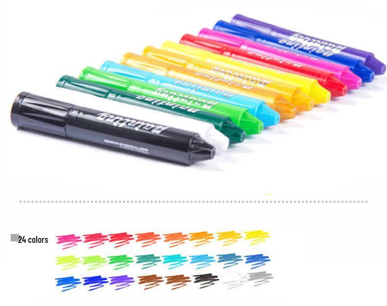 BaoKe Washable Water-Soluble Body & Face Painting Crayons for Kids