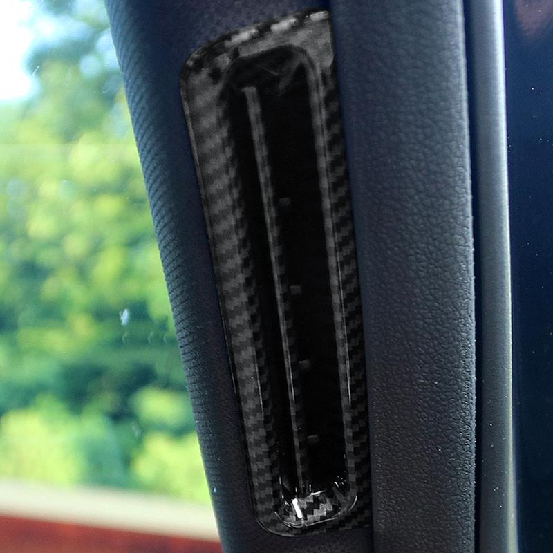 For Genesis G80 -2026 LHD Carbon Fiber Car Interior Dashboard Front Upper Air Vent Outlet Cover Trim Car Accessories