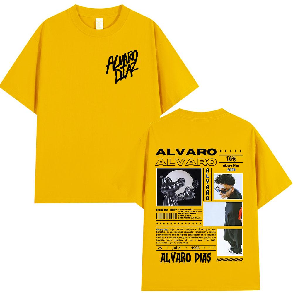 Alvaro Diaz Sayonara Album Graphic T Shirts Unisexs Clothing Hip Hop Fashion Oversized Short Sleeve Tshirt Casual Cotton Tshirts