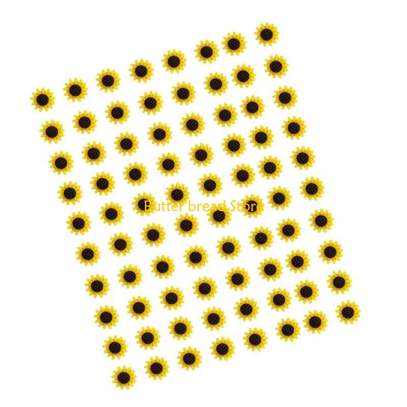W89C Flower Push Pin for Office Bulletin Board Fabric Marking Picture Hanging Cork Notice Board Thumb Tacks 20/50/80Pcs