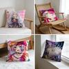 No Game No Life Anime Cushion Cover Washed Linen Soft Breathable Decorative Case For Sofa Home Pillow Cover