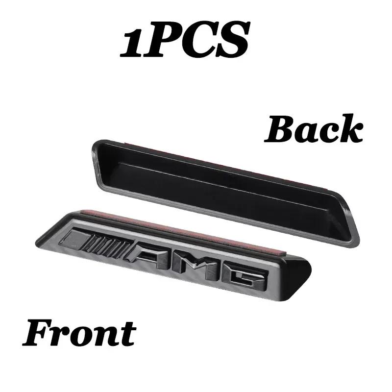 

3D ABS Car AMG Sticker Mercedes Benz AMG Badge Logo Front Grille Emblem Decoration Decals Auto Modification Accessories 1PCS AMG
