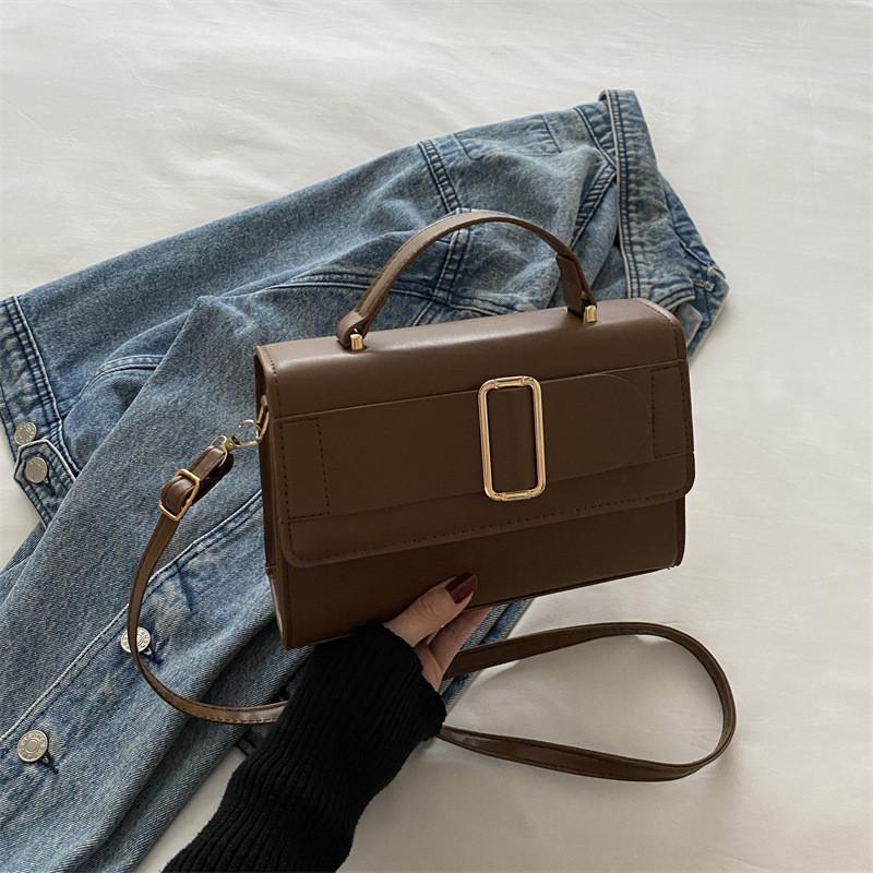 

Stylish Pu Handbag For Women Trendy Casual Commuting Shoulder Crossbody Bag кавовий