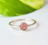 Natürlicher rosa Turmalin 925 Sterling Silber handgefertigter Ring Gr. 7,75 US, ein 100-Geschenk