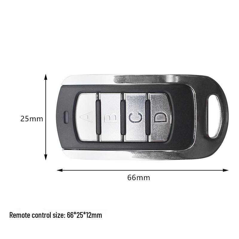 Metal Four-Button Motorcycle Wireless Anti-Theft Remote Control Key with Learning Code.