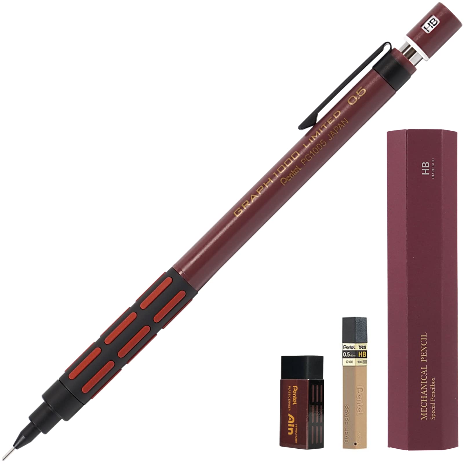 

Pentel механический карандаш Graph 1000 Limited Retro Color Retro Eraser High Polymer Core RingLeaf Original Pen Box Included [GRAPH1000 LIMITED] & &
