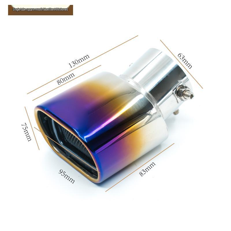 Universal Stainless Steel Tailpipe Muffler Tip Decoration