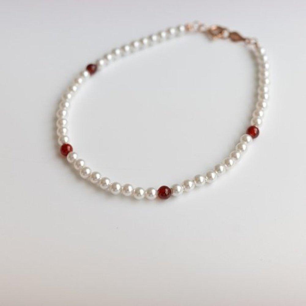 14K Jamano 3mm Swallow Pearl Bracelet Oppb0352-1