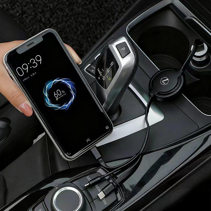 3-in-1 Micro Data Wire USB Type C Fast Charger For Lexus F SPORT RX300 IS200 IS250 ES350 Ct200h UX250h NX300h RX350 ES300h LS430