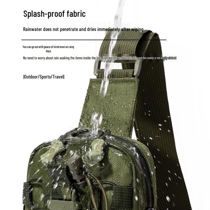 Men's Tactical Multifunctional Waist Bag - Outdoor Mountaineering & Cycling Pouch, Water Bottle Holder, Phone Bag, Crossbody Waist Belt.