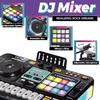 Mikrofonlu Işıklı APP Kontrollü Çocuk Müzik DJ Mikseri DJ Pikap Eğitimsel DJ Konsolu Junior Müzik Oyunu Oyuncak Çocuk Hediyeleri