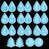 Tools Crystal UV Epoxy Resin Silicone Mould Earrings Resin Mold Merry Christmas Pendant Molds