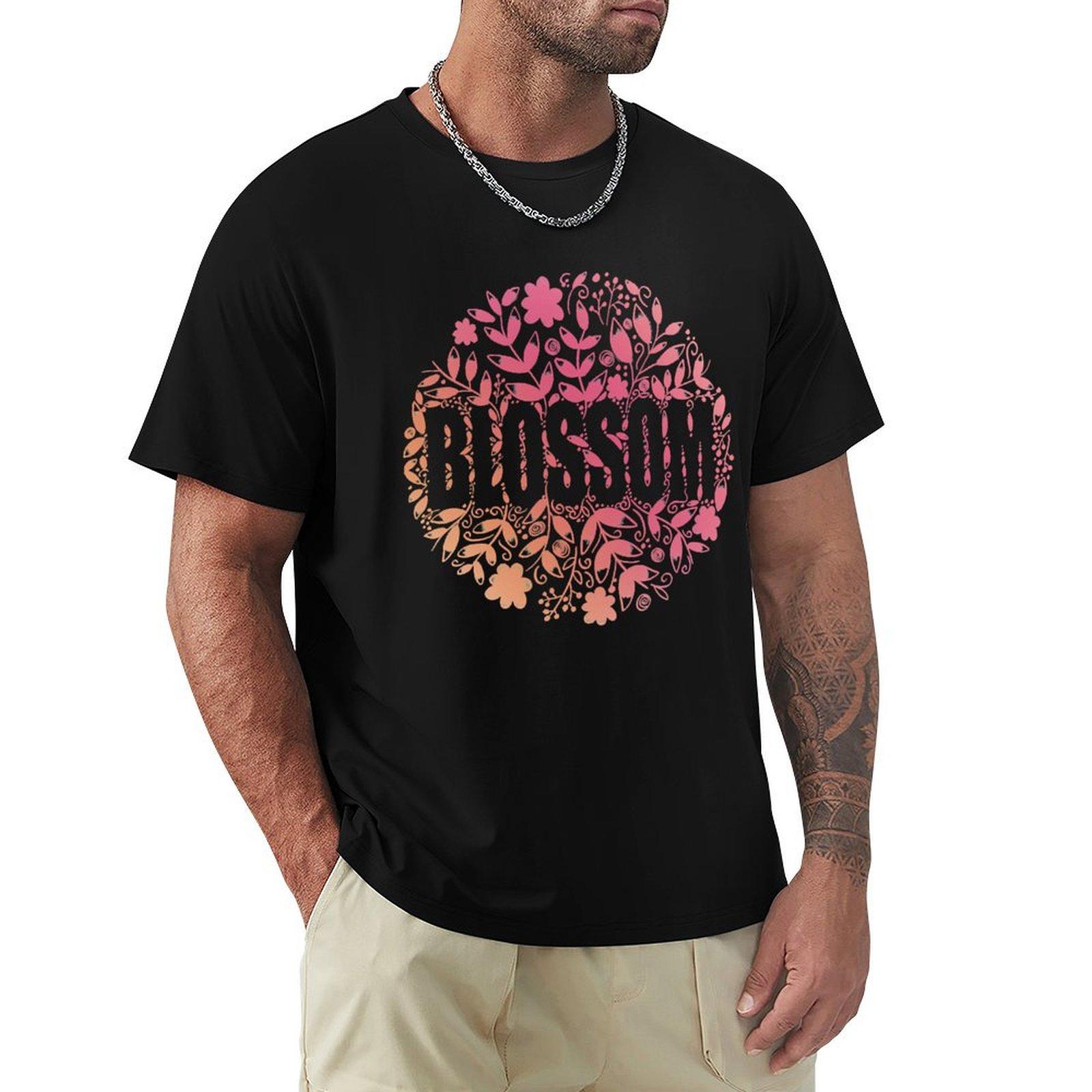 Blossom TShirt oversized t shirt vintage t shirts sweat shirts men 4XL