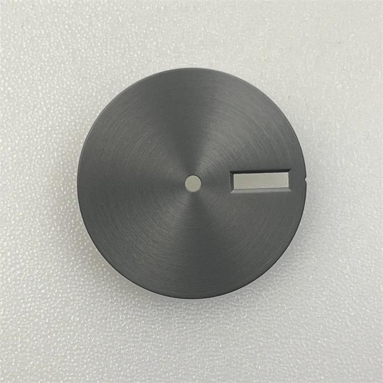 Simple 28.5mm Black/Silver Watch Dial for NH35 NH36 Movement Mechanical Watch Face Dials No Luminous