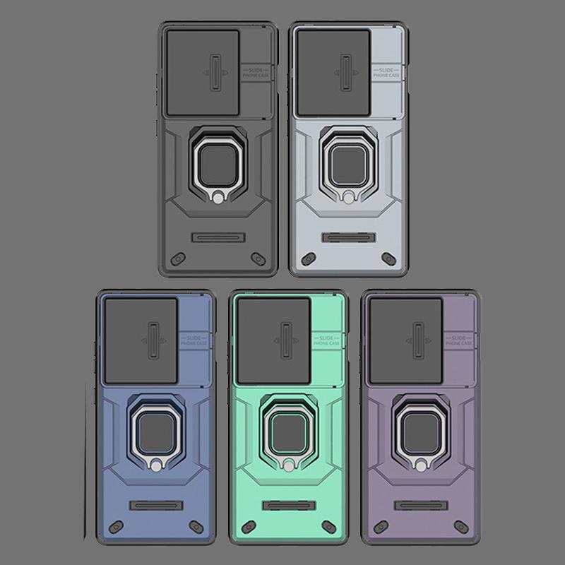 For OnePlus 12R Cover For OnePlus 12R 5G Case 6.78 inch Lens Sliding Window Protector Armor Shockproof Holder Magnetic Bumper