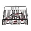 Goolsky Roof RackShelfLuggage Carrier with Light Bar for 110 Scale RC Crawlers, Axial SCX10, D90, 110, Traxxas TRX-4, Tamiya HSP, RC Car Parts