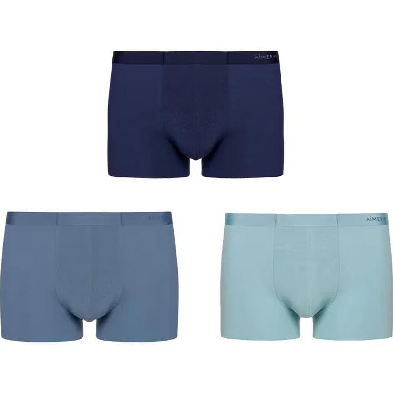 AIMER MEN Modal Antibacterial Boxer Briefs 3-Pack