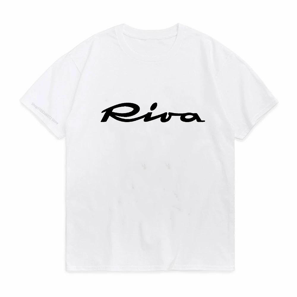 Riva Logo in Neon Green print Graphic TShirt Fashion causal Round Neck tshirt Summer outdoor Breathable Short Sleeve tees