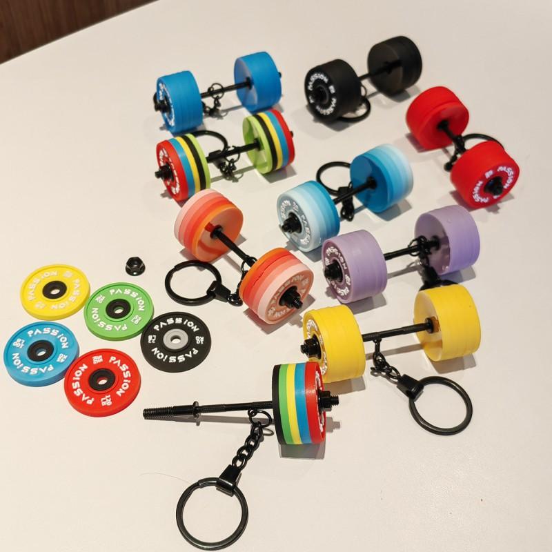 Fitness Bag Hanging High-value Equipment Series Dumbbell Barbell Key Chain Backpack Jewelry